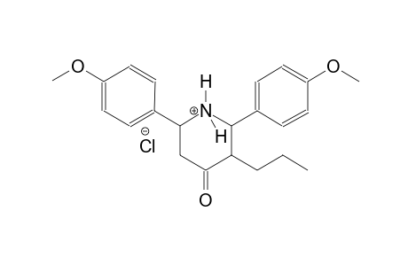 2,6-bis(4-methoxyphenyl)-4-oxo-3-propylpiperidinium chloride