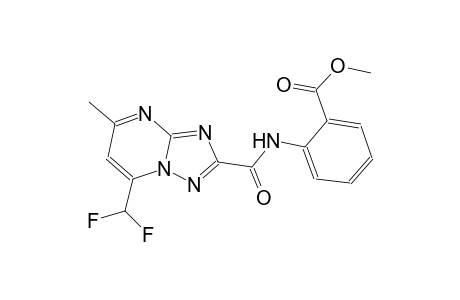 methyl 2-({[7-(difluoromethyl)-5-methyl[1,2,4]triazolo[1,5-a]pyrimidin-2-yl]carbonyl}amino)benzoate