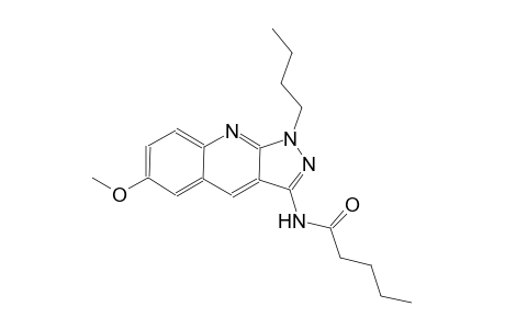 N-(1-butyl-6-methoxy-1H-pyrazolo[3,4-b]quinolin-3-yl)pentanamide
