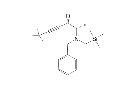 (S)-2-(Benzyl-trimethylsilanylmethyl-amino)-6,6-dimethyl-hept-4-yn-3-one