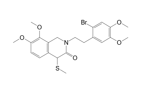 2-[2-(2-bromanyl-4,5-dimethoxy-phenyl)ethyl]-7,8-dimethoxy-4-methylsulfanyl-1,4-dihydroisoquinolin-3-one