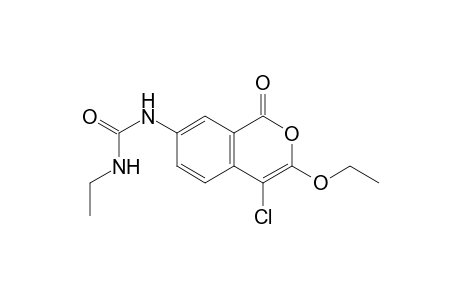 7-Ethylcarbamoylamino-4-chloro-3-ethoxyisocoumarin