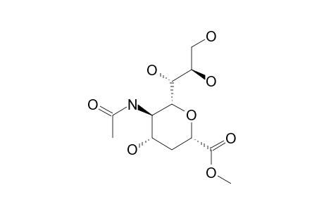 (2S,4S,5R,6R)-5-acetamido-4-hydroxy-6-[(1R,2R)-1,2,3-trihydroxypropyl]tetrahydropyran-2-carboxylic acid methyl ester