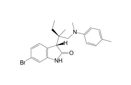 (3S,1'R)6-Bromo-3-{2'-methyl-1'-[methyl(p-tolyl)amino]butan-2'-yl}indolin-2-one