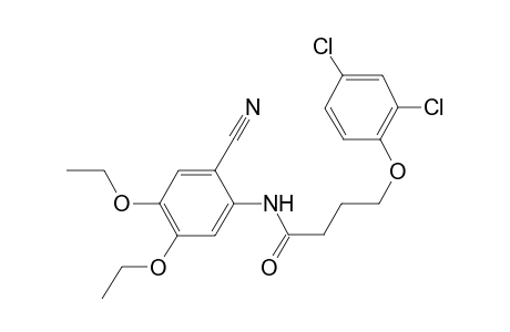 Butanamide, N-(2-cyano-4,5-diethoxyphenyl)-4-(2,4-dichlorophenoxy)-