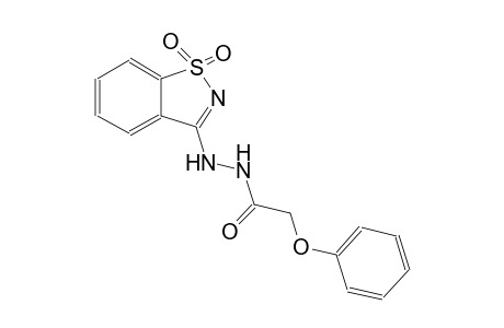 acetic acid, phenoxy-, 2-(1,1-dioxido-1,2-benzisothiazol-3-yl)hydrazide