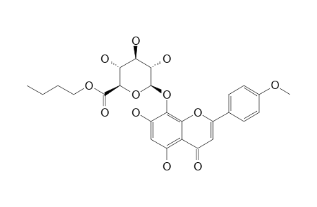 ISOSCUTELLAREIN-4'-METHYLETHER-8-O-BETA-D-GLUCURONIDE-6''-N-BUTYLESTER