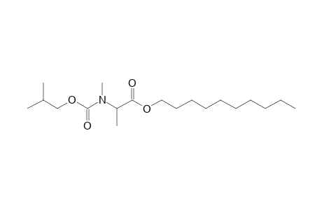 Alanine, N-methyl-N-isobutoxycarbonyl-, decyl ester