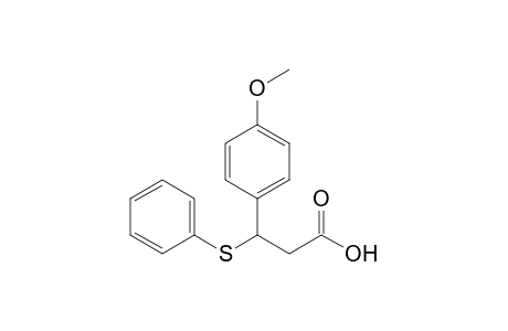 3-(4-methoxyphenyl)-3-(phenylthio)propanoic acid