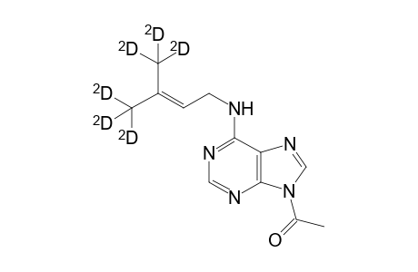 1-[6-[[4,4,4-trideuterio-3-(trideuteriomethyl)but-2-enyl]amino]purin-9-yl]ethanone