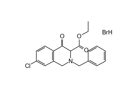 2-BENZYL-7-CHLORO-4-OXO-1,2,3,4-TETRAHYDROISOQUINOLINECARBOXYLIC ACID, ETHYL ESTER, HYDROBROMIDE