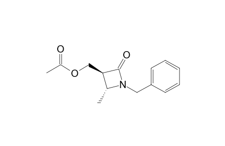 trans-3-Acetoxymethyl-1-benzyl-4-methylazetidin-2-one