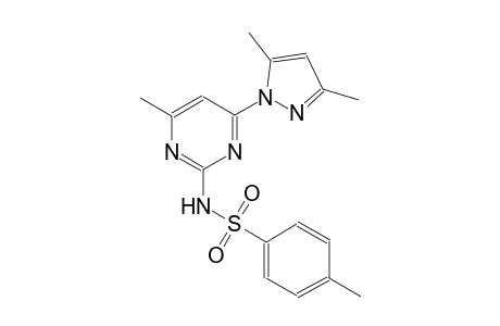 benzenesulfonamide, N-[4-(3,5-dimethyl-1H-pyrazol-1-yl)-6-methyl-2-pyrimidinyl]-4-methyl-