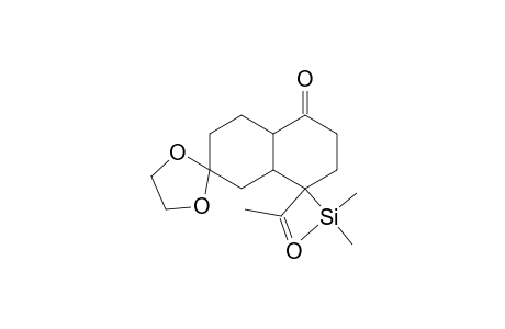 4-Acetyl-3,4,4a,7,8,8a-hexahydro-4-(trimethylsilyl)naphthalen-1,6(2H,5H)-dione