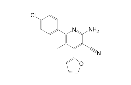 2-amino-6-(4-chlorophenyl)-4-(2-furyl)-5-methylnicotinonitrile