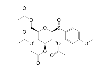 1-deoxy-1-[(p-methoxyphenyl)sulfinyl]-beta-D-glucose, tetraacetate