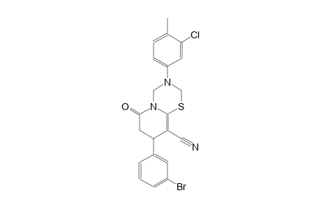2H,6H-pyrido[2,1-b][1,3,5]thiadiazine-9-carbonitrile, 8-(3-bromophenyl)-3-(3-chloro-4-methylphenyl)-3,4,7,8-tetrahydro-6-oxo-