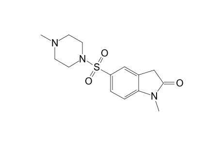 1-Methyl-5-(4-methylpiperazin-1-yl)sulfonyl-3H-indol-2-one