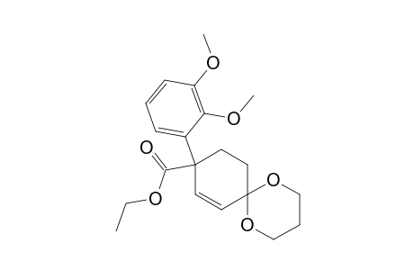 1,5-Dioxaspiro[5.5]undec-7-ene-9-carboxylic acid, 9-(2,3-dimethoxyphenyl)-, ethyl ester, (.+-.)-
