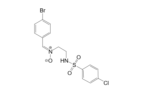 C-(4-Bromophenyl)-N-[2-(4'-chlorophenylsulphonamido)ethyl]nitrone