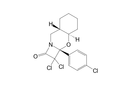 2,2-DICHLORO-2A-R-p-CHLOROPHENYL-2,2A,3A-C,4,5,6,7A-T-OCTAHYDRO-1H,4H-ACETO-[2,1-B]-[1,3]-BENZOXAZIN-1-ONE