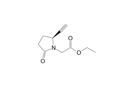 2-[(2S)-2-ethynyl-5-keto-pyrrolidino]acetic acid ethyl ester