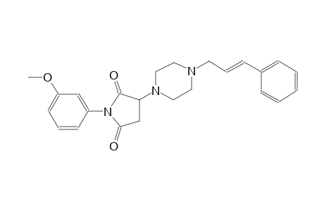 2,5-pyrrolidinedione, 1-(3-methoxyphenyl)-3-[4-[(2E)-3-phenyl-2-propenyl]-1-piperazinyl]-