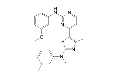 {4-[2-(m-Tolyl-(methyl)-amino)-4-methyl-thiazol-5-yl]-pyrimidin-2-yl}-(3-methoxy-phenyl)-amine