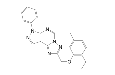 2-[(2-isopropyl-5-methylphenoxy)methyl]-7-phenyl-7H-pyrazolo[4,3-e][1,2,4]triazolo[1,5-c]pyrimidine