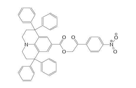 1H,5H-benzo[ij]quinolizine-9-carboxylic acid, 2,3,6,7-tetrahydro-1,1,7,7-tetraphenyl-, 2-(4-nitrophenyl)-2-oxoethyl ester