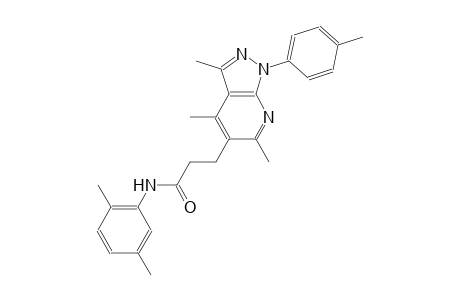 1H-pyrazolo[3,4-b]pyridine-5-propanamide, N-(2,5-dimethylphenyl)-3,4,6-trimethyl-1-(4-methylphenyl)-