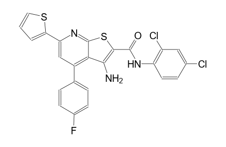 3-amino-N-(2,4-dichlorophenyl)-4-(4-fluorophenyl)-6-(2-thienyl)thieno[2,3-b]pyridine-2-carboxamide