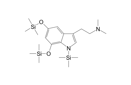 N,N-Dimethyl-4,6-dihydroxytryptamine 3TMS