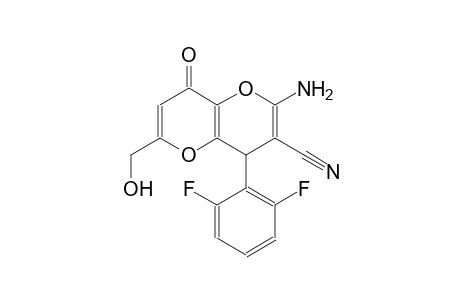 pyrano[3,2-b]pyran-3-carbonitrile, 2-amino-4-(2,6-difluorophenyl)-4,8-dihydro-6-(hydroxymethyl)-8-oxo-