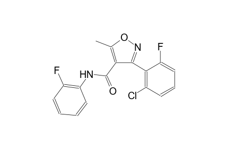 3-(2-chloro-6-fluorophenyl)-N-(2-fluorophenyl)-5-methyl-4-isoxazolecarboxamide