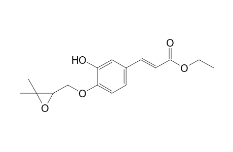 (E)-3-[4-[(3,3-dimethyl-2-oxiranyl)methoxy]-3-hydroxyphenyl]-2-propenoic acid ethyl ester