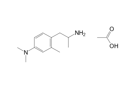 a,2-dimethyl-4-(dimethylamino)phenethylamine, acetate(1:1)(salt)