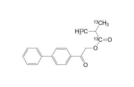 Propanoic-1,3-13C2 acid, 2-(methyl-13C)-, 2-[1,1'-biphenyl]-4-yl-2-oxoethyl ester