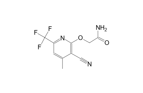 2-{[3-cyano-4-methyl-6-(trifluoromethyl)-2-pyridinyl]oxy}acetamide