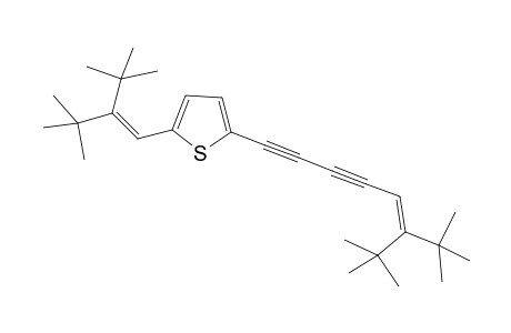 2-(2-tert-Butyl-3,3-dimethylbut-1-enyl)-5-(6-tert-butyl-7,7-dimethyloct-5-ene-1,3-diynyl)thiophene
