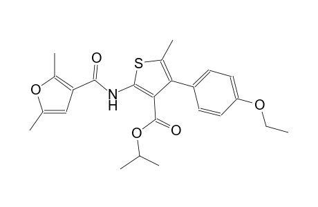 isopropyl 2-[(2,5-dimethyl-3-furoyl)amino]-4-(4-ethoxyphenyl)-5-methyl-3-thiophenecarboxylate