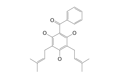 CLUSIAPHENONE-B;2,4,6-TRIHYDROXY-3,5-DIIOSOPENTENYLBENZOPHENONE
