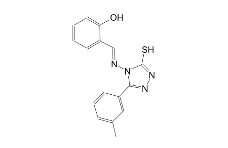 2-((E)-{[3-(3-methylphenyl)-5-sulfanyl-4H-1,2,4-triazol-4-yl]imino}methyl)phenol