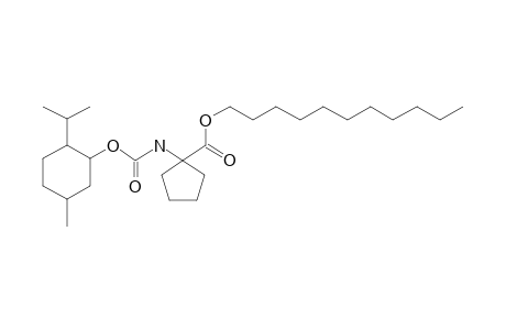 1-Aminocyclopentanecarboxylic acid, N-((1R)-(-)-menthyloxycarbonyl)-, undecyl ester