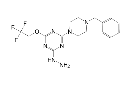 1,3,5-Triazine-2-hydrazine, 4-(4-benzyl-1-piperazinyl)-6-(2,2,2-trifluoroethoxy)-