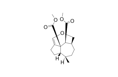 (3aR*,4S*,5R*,8R/S*,8aS*)-(+-)-Dimethyl decahydro-8-methyl-3,5-(2'-oxa-3'-propan-1'-ylidene)azulene-3a,4-dicarboxylate