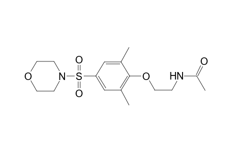 Acetamide, N-[2-(4-motrpholinosulfonyl-2,6-dimethylphenoxy)ethyl]-