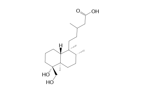 4a,18-dihydroxyclerodan-15-oic acid