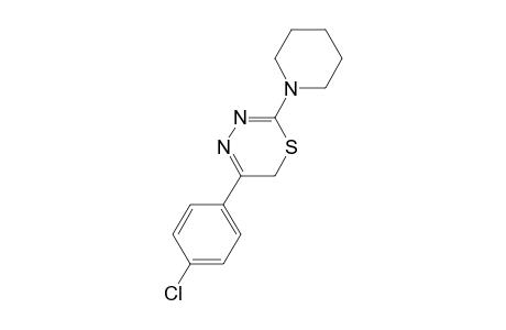 6H-1,3,4-Thiadiazine, 5-(4-chlorophenyl)-2-(1-piperidyl)-