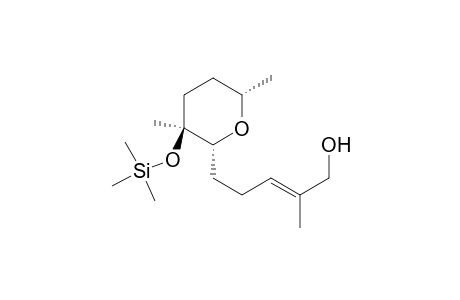 2-Penten-1-ol, 2-methyl-5-[tetrahydro-3,6-dimethyl-3-[(trimethylsilyl)oxy]-2H-pyran-2-yl]-, [2R-[2.alpha.(E),3.beta.,6.alpha.]]-